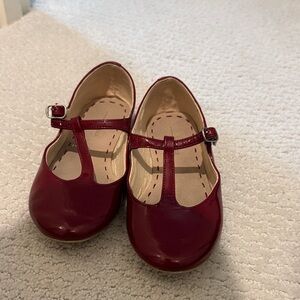 Zara Kids T-Strap Dress Shoes in Burgundy